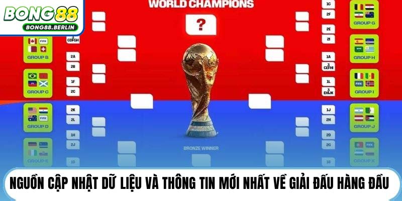 Nguồn cập nhật dữ liệu và thông tin mới nhất về giải đấu hàng đầu 